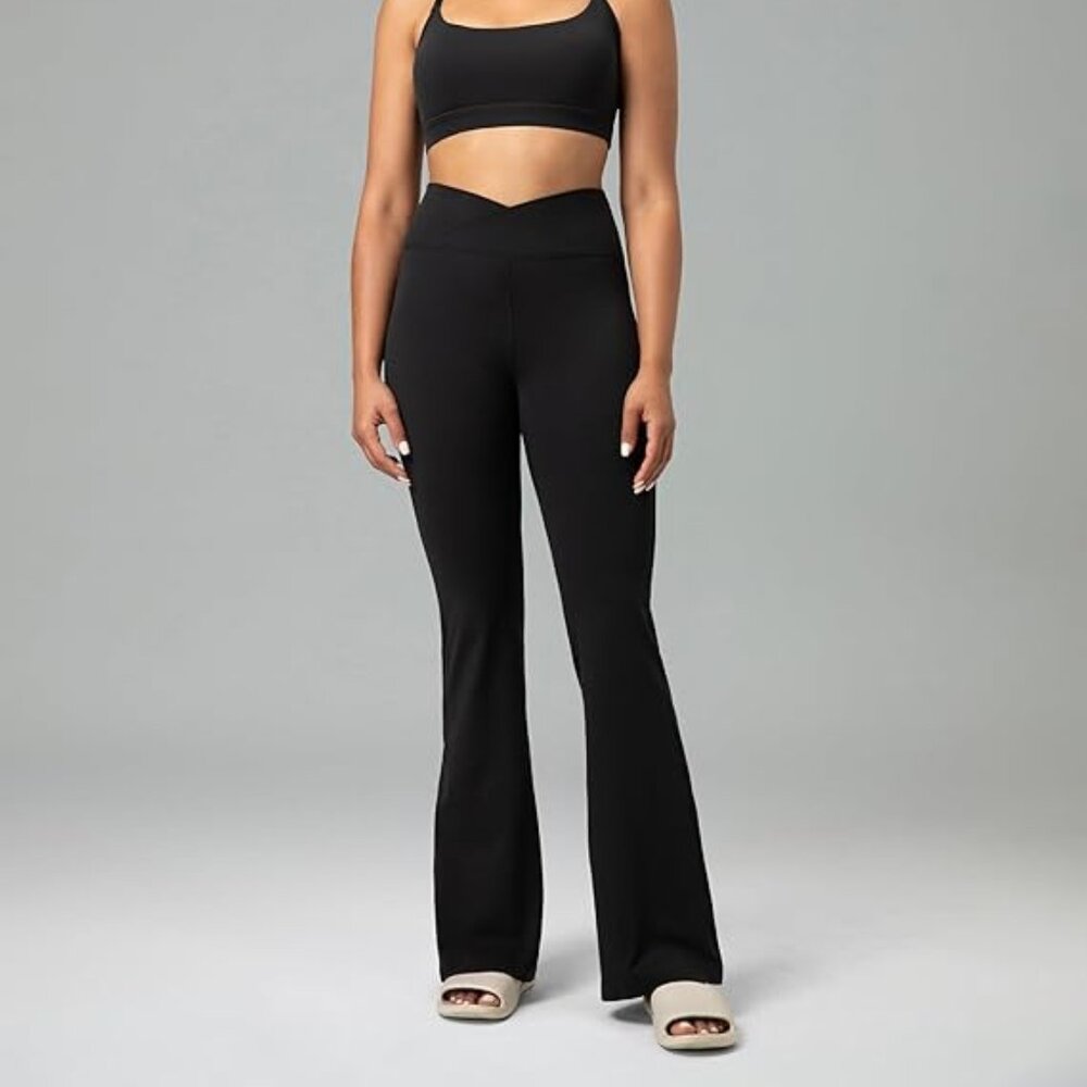 Colorfulkoala Dreamlux Crossover Flare Leggings